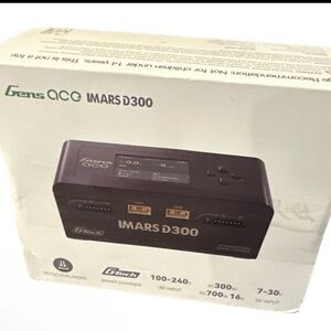 Gens Ace IMARS D300 G-Tech Channel AC/DC 300W/700W RC Battery Charger-US Black